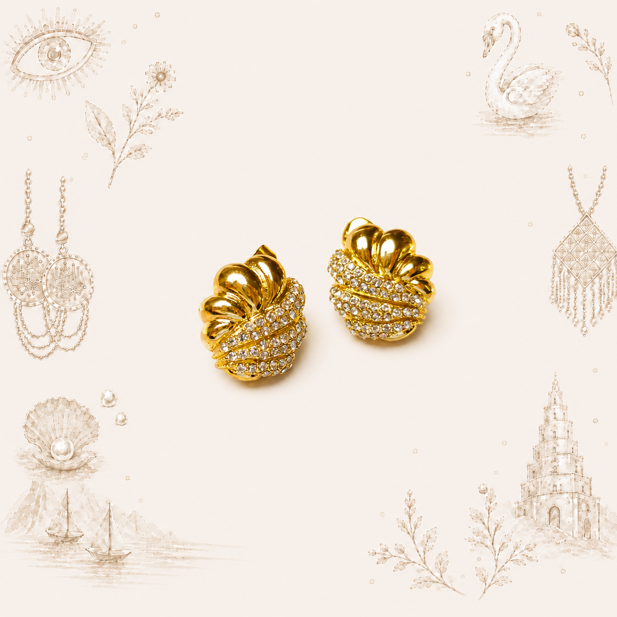 Noura Stud Earring